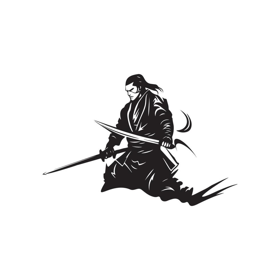 samurai vector kunst, pictogrammen, en grafiek