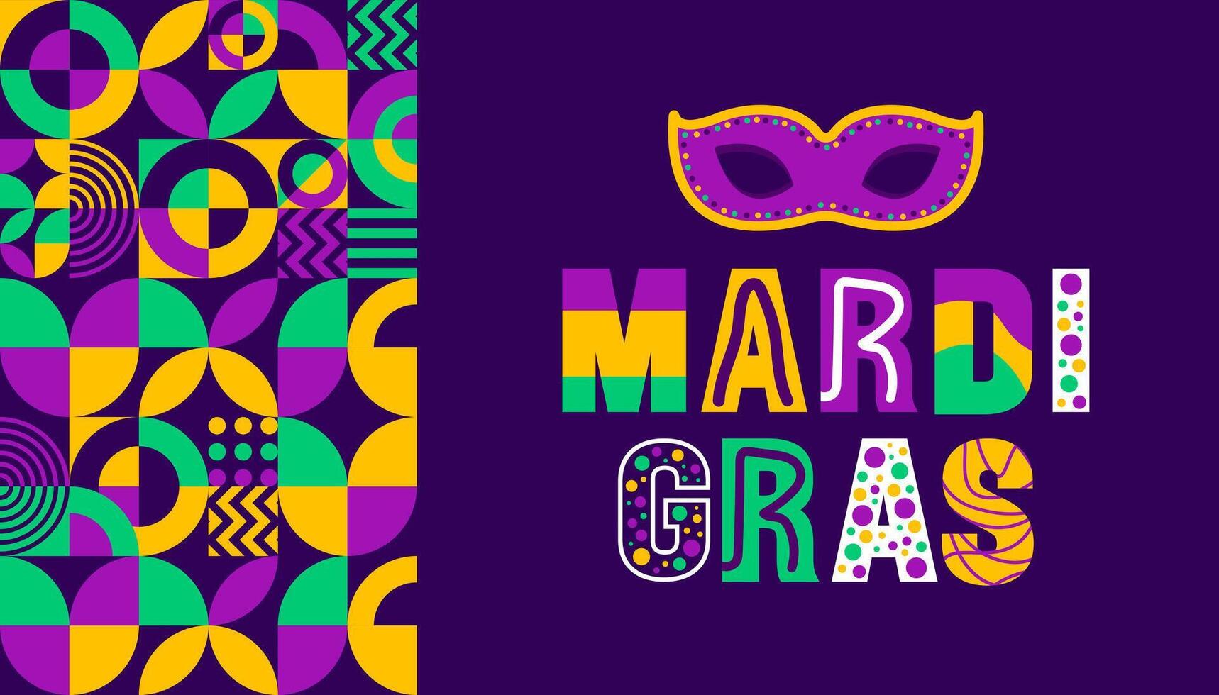 mardi gras carnaval in nieuw orleans achtergrond met carnaval masker. mardi gras verwijst naar naar evenementen van de carnaval viering achtergrond ontwerp sjabloon. gebruik naar banier, aanplakbiljet, kaart, en poster ontwerp. vector