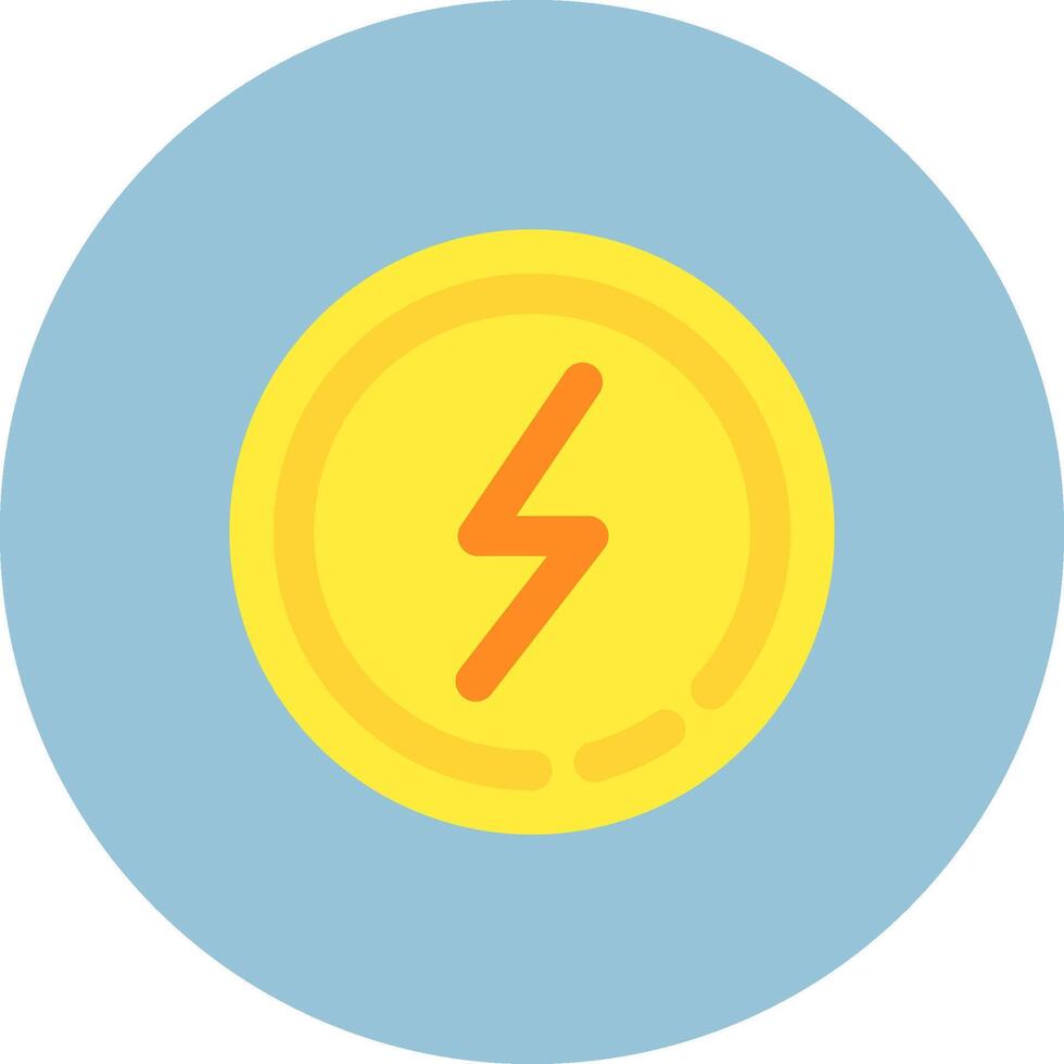 flash vlak cirkel icoon vector