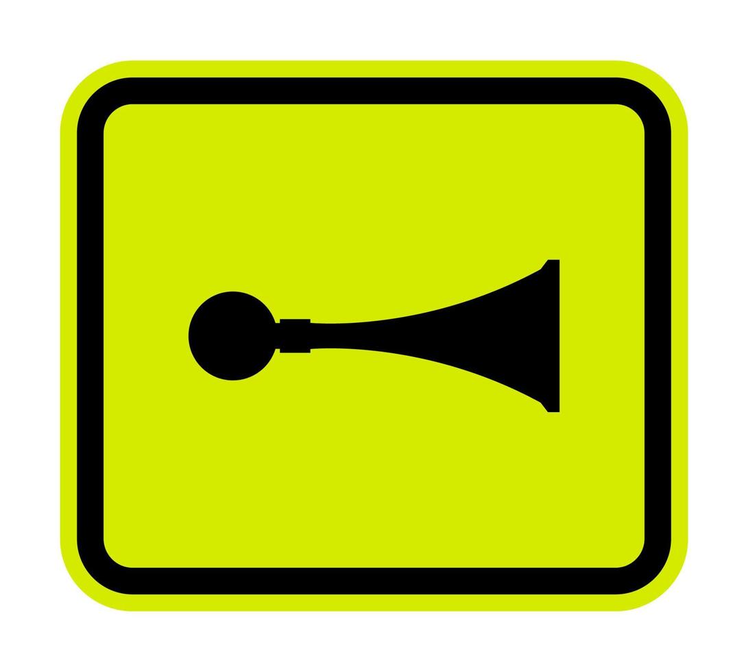 PPE-pictogram. geluidshoorn symbool teken isoleren op witte achtergrond, vector illustratie eps.10