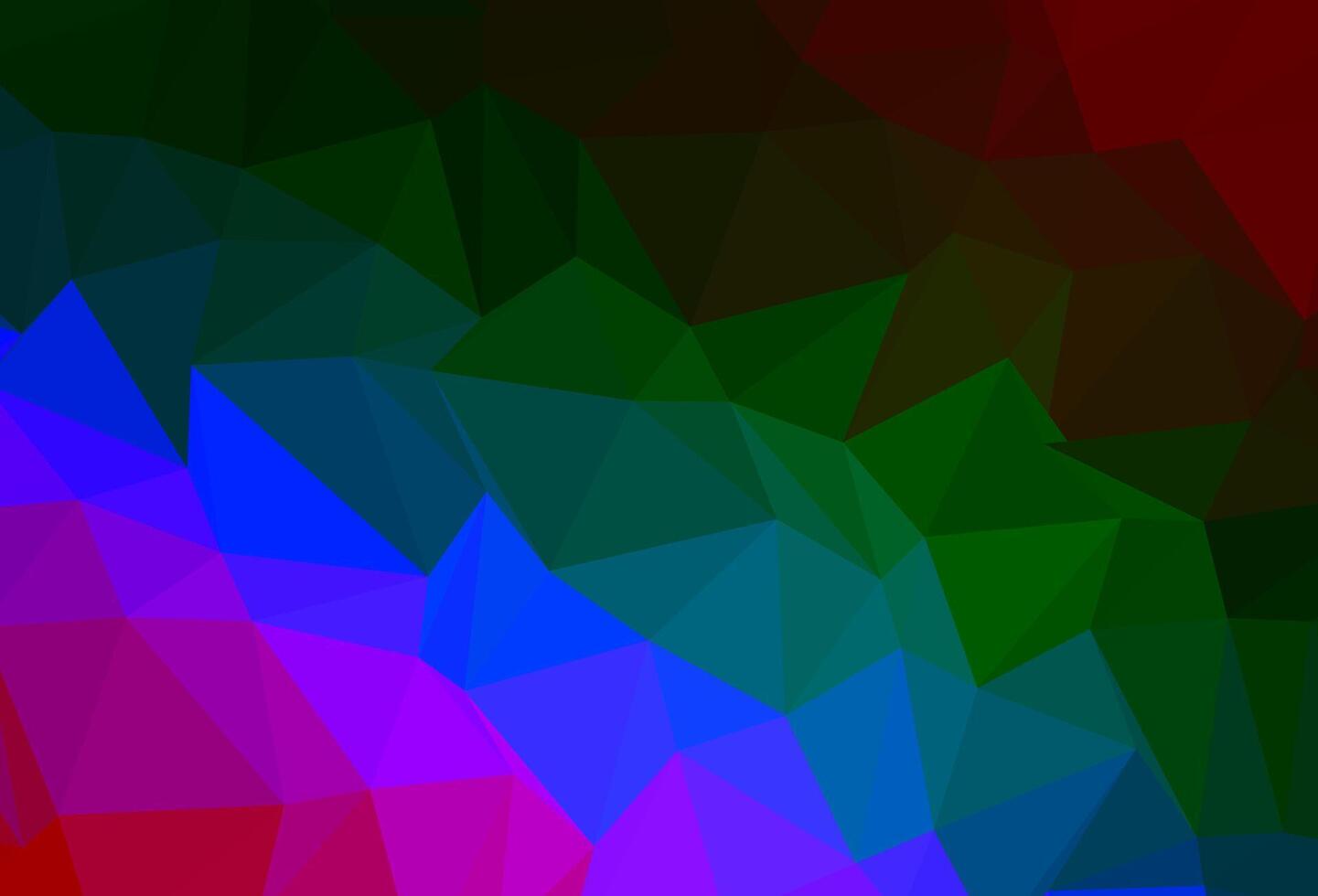 donkere veelkleurige, regenboog vector abstracte veelhoekige lay-out.