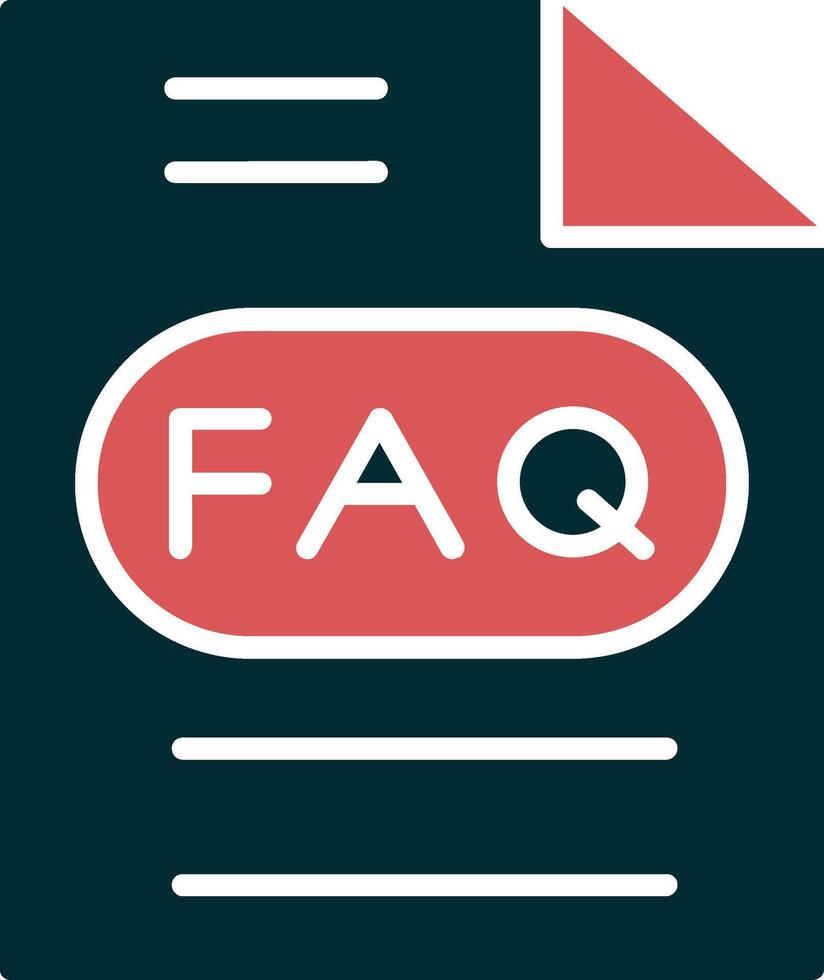 FAQ vector icoon