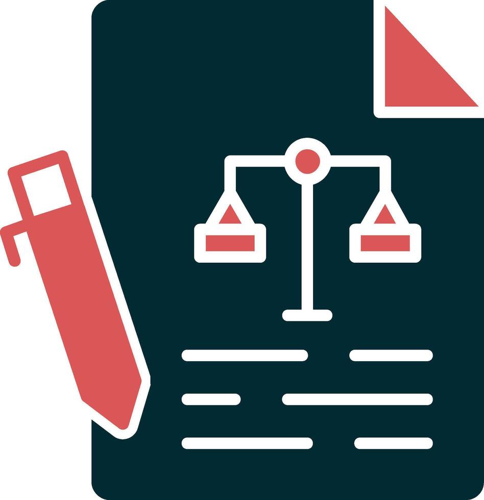 contract vector pictogram