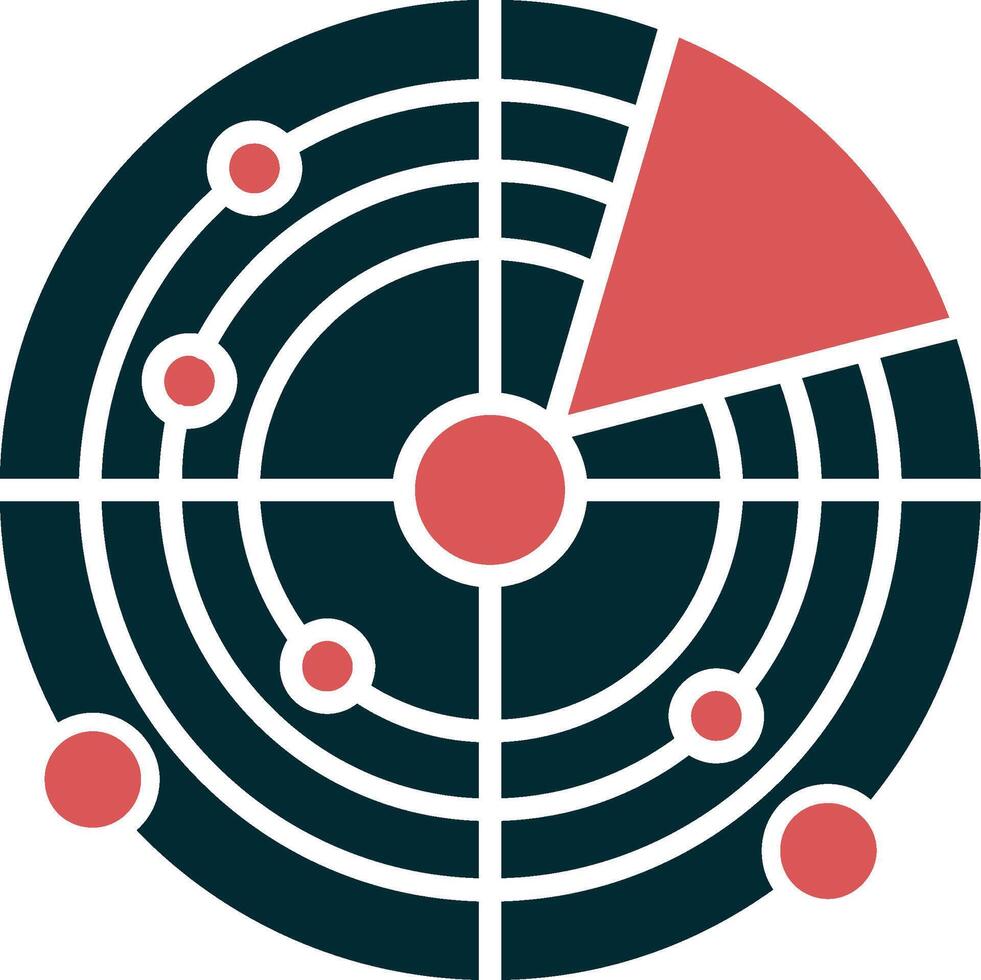 radar vector pictogram