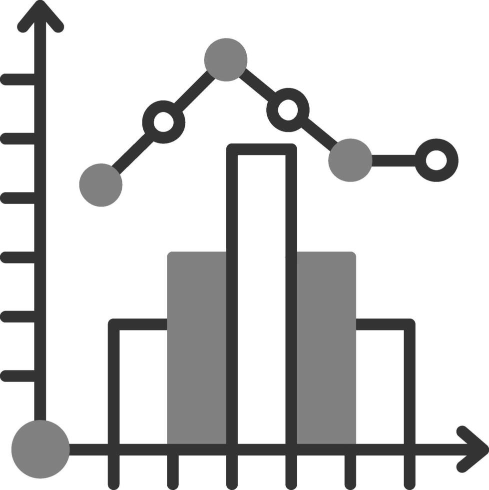 histogram vector icoon