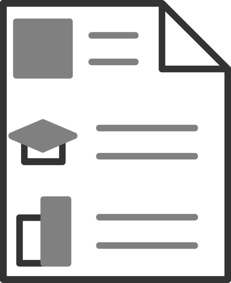 curriculum vitae vector pictogram