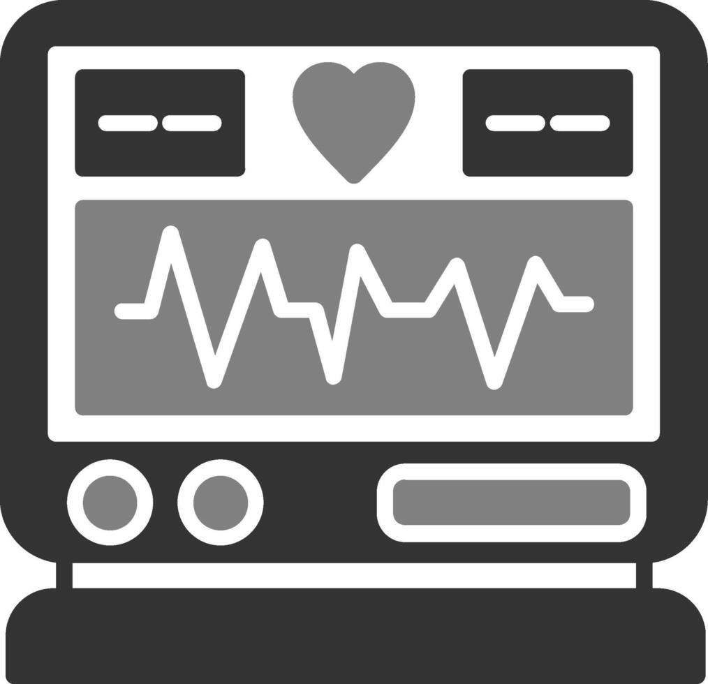 elektrocardiogram vector icoon