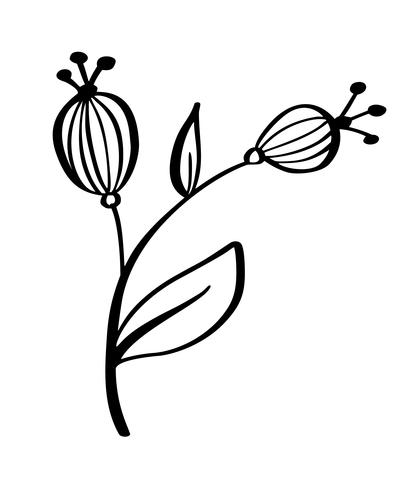 Hand getrokken moderne bloemen tekenen en schets bloemen met lijntekeningen, vector illustratie bruiloft ontwerp voor t-shirts, tassen, voor posters, wenskaarten, geïsoleerd op witte achtergrond