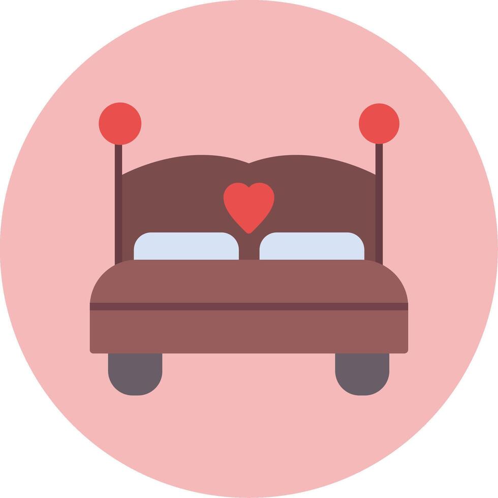 tweepersoonsbed vector icon