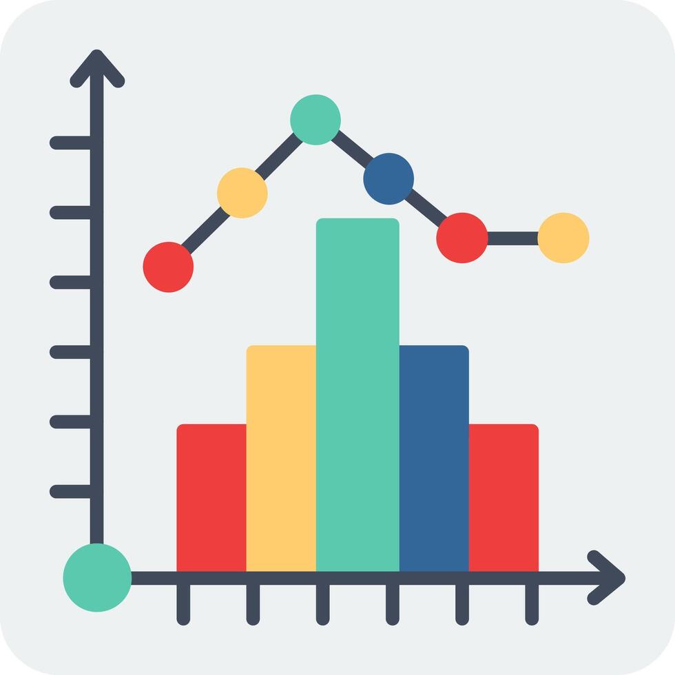 histogram vector icoon