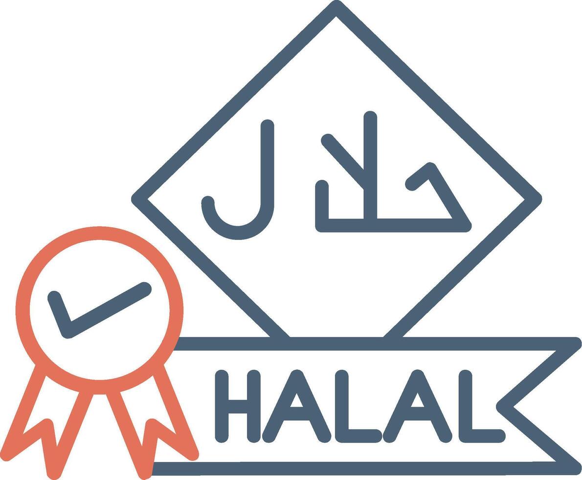 halal vector icoon