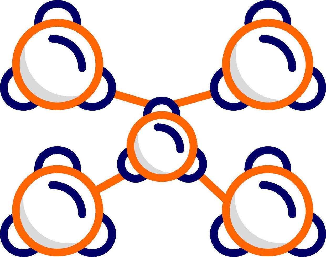 molecuul vector pictogram