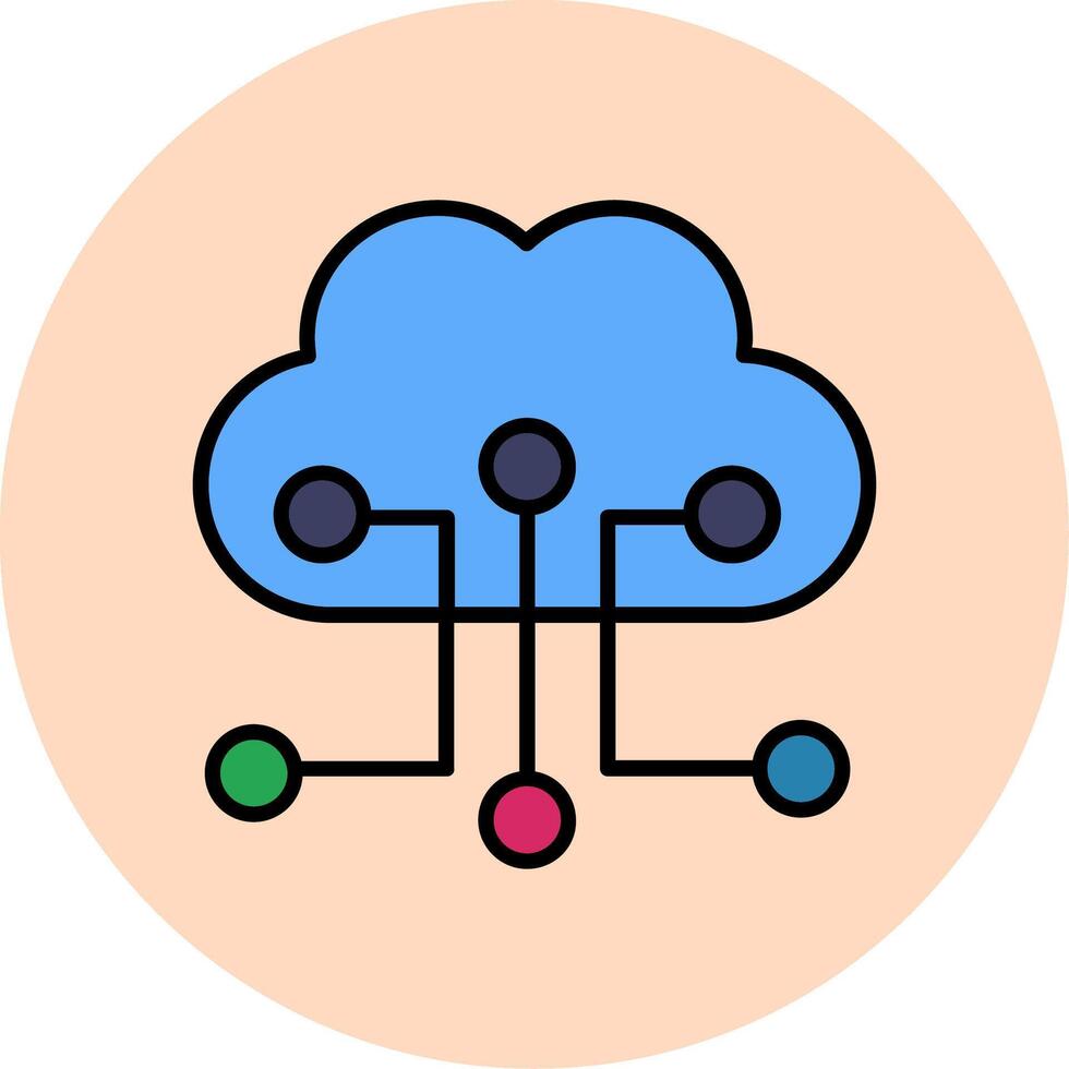 wolk configuratie vector icoon