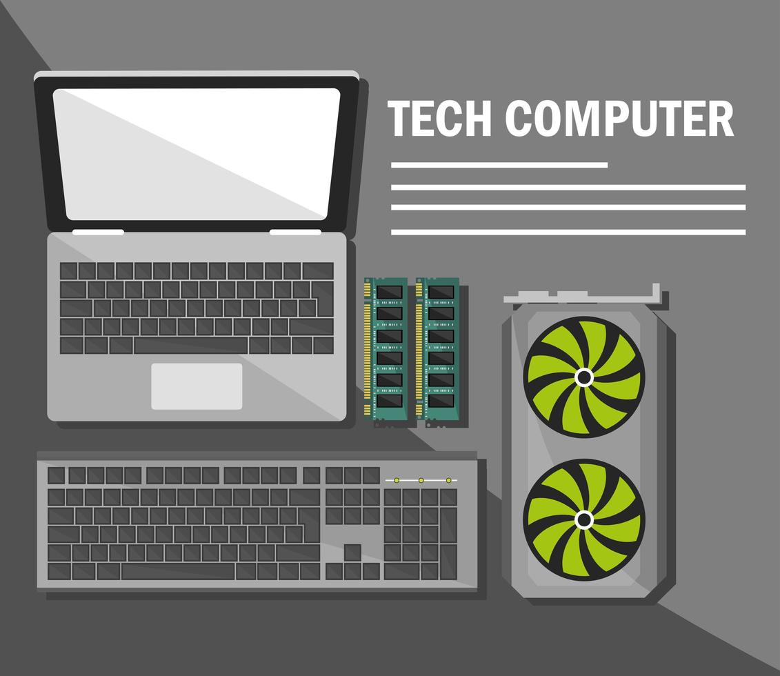 technische computerapparaten vector