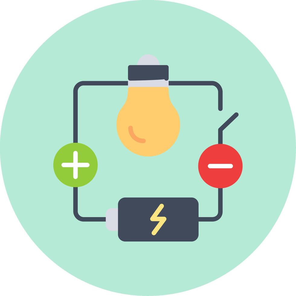 elektrisch stroomkring vector icoon