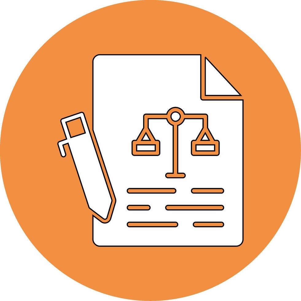 contract vector pictogram