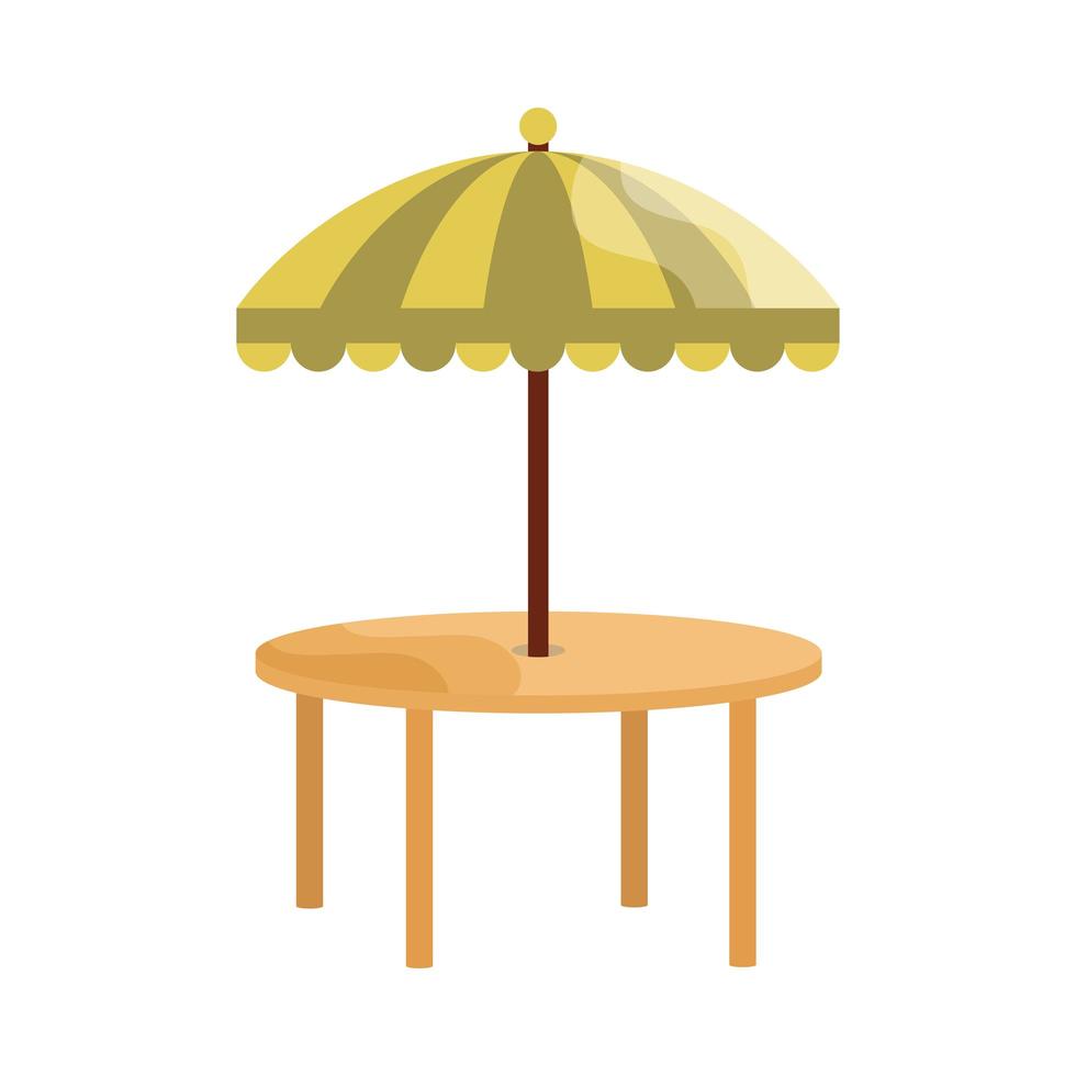 tafel en paraplu vector