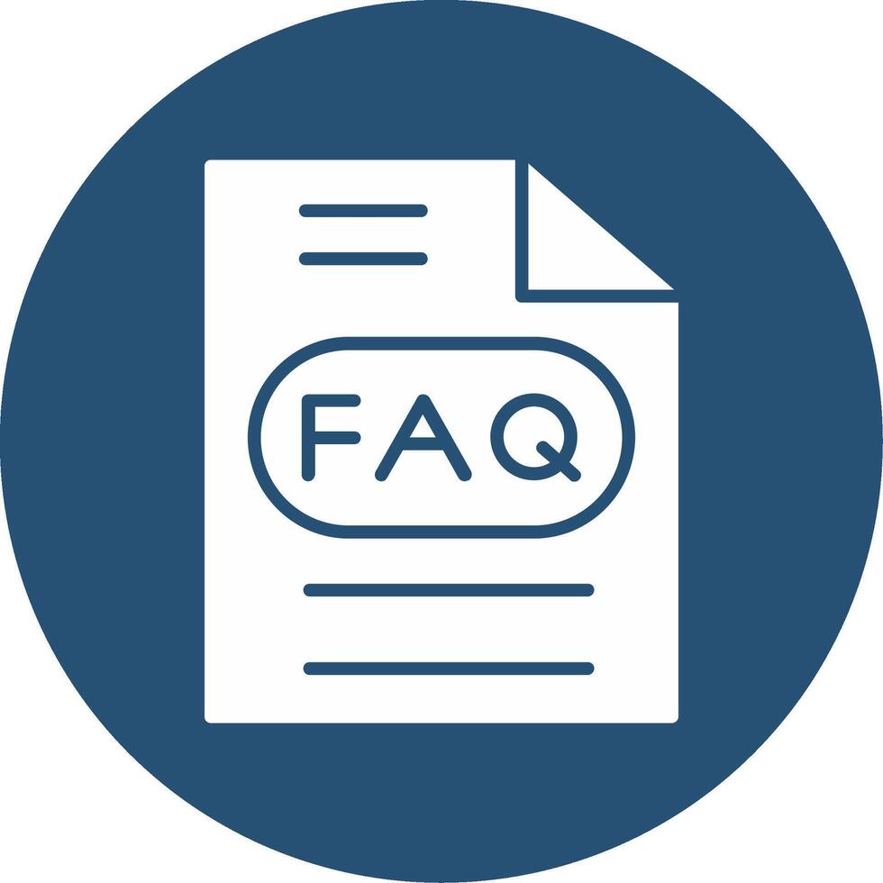 FAQ vector icoon