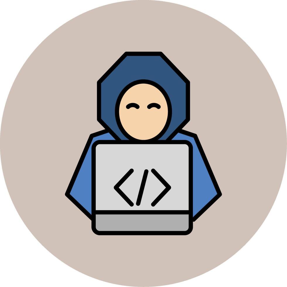 hacker vector pictogram