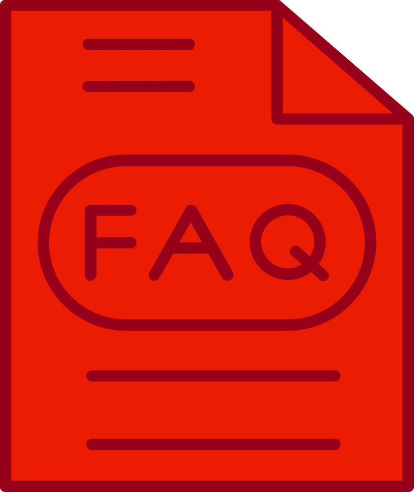FAQ vector icoon