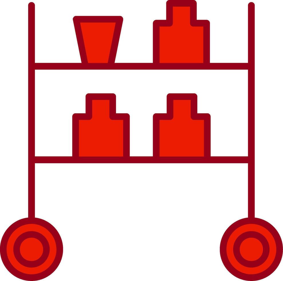 trolley vector pictogram vector