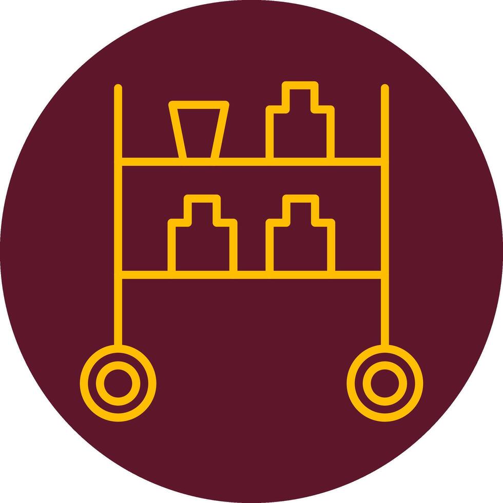 trolley vector pictogram vector