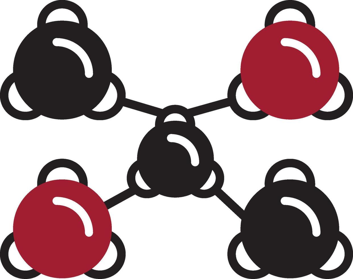 molecuul vector pictogram