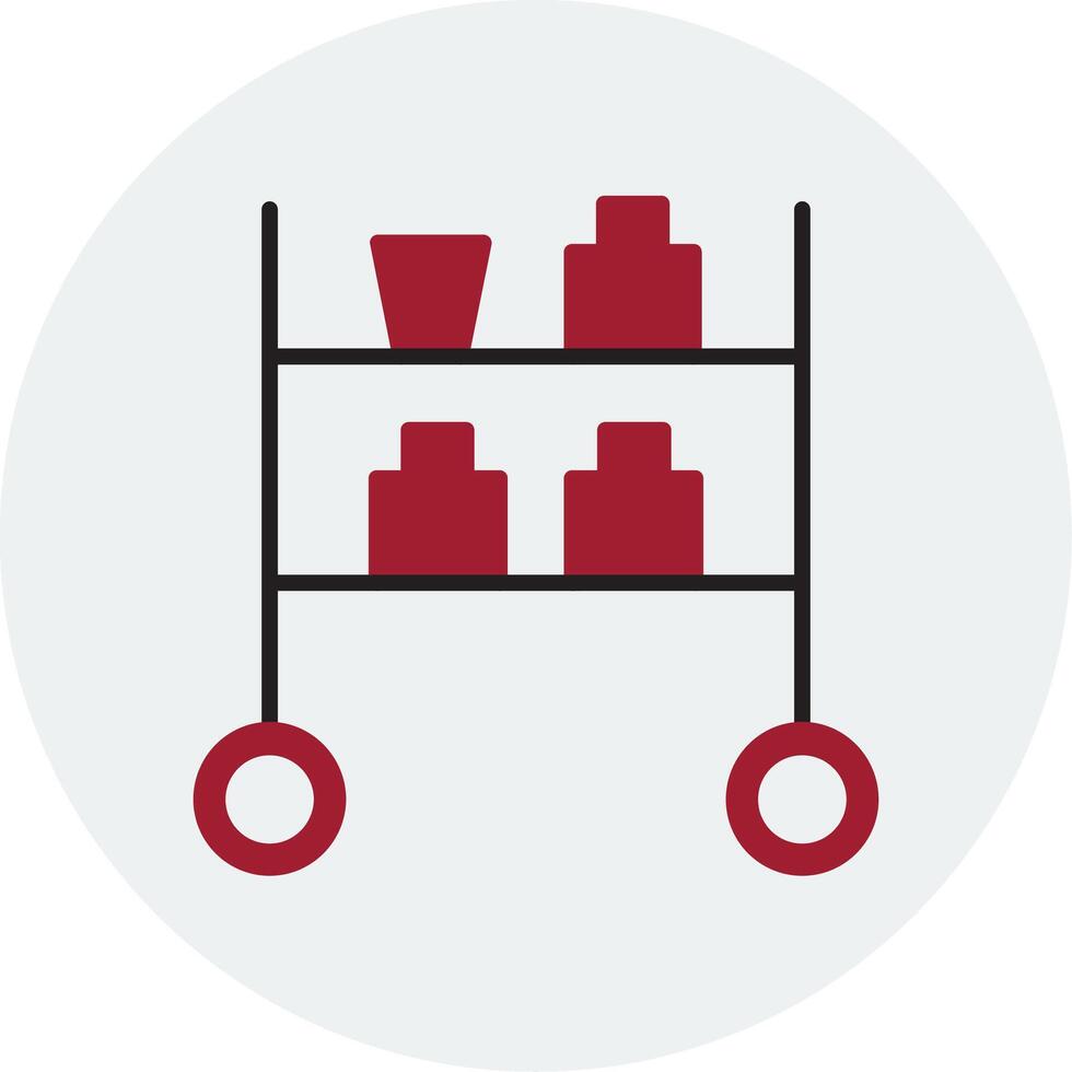 trolley vector pictogram vector