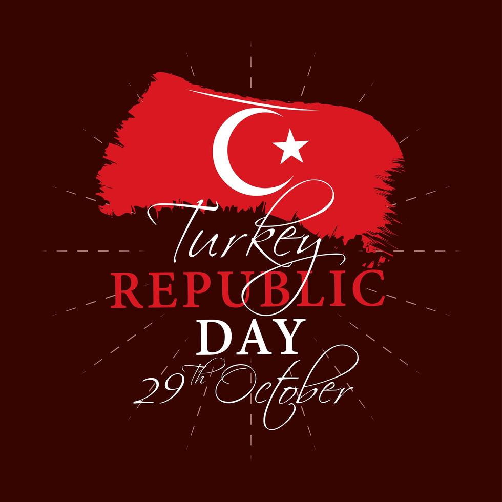 turkije republiek kaart vector