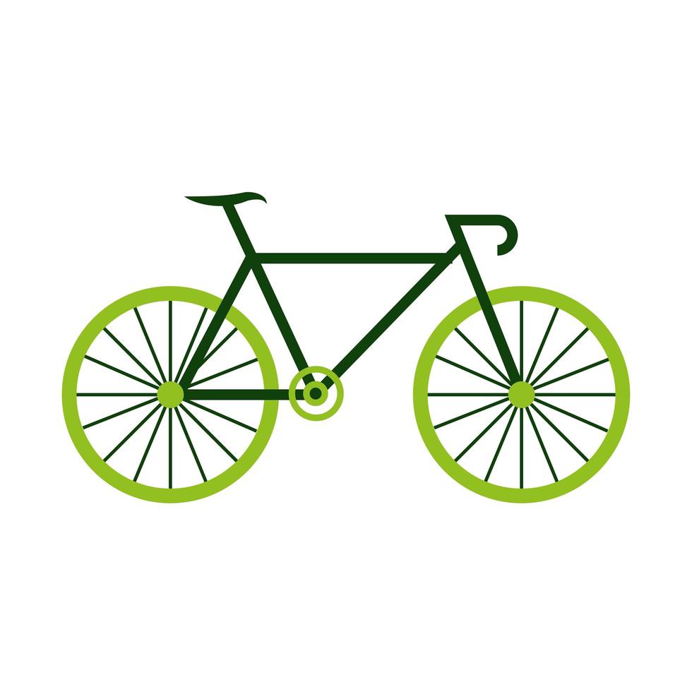 groen fiets vervoer vector