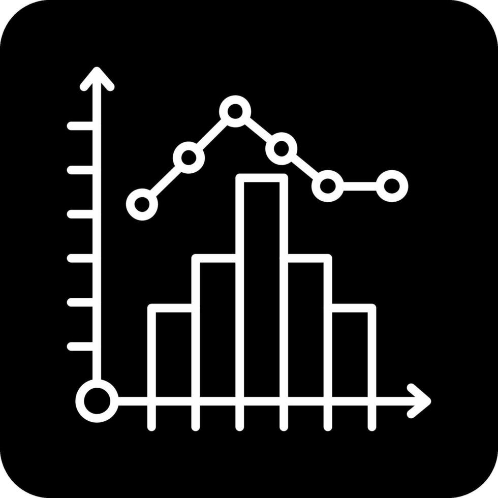 histogram vector icoon