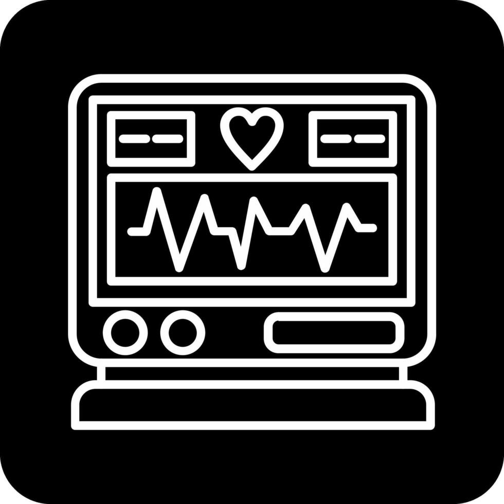 elektrocardiogram vector icoon