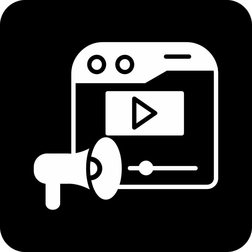 videomarketing vectorpictogram vector