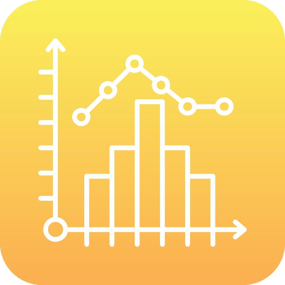 histogram vector icoon