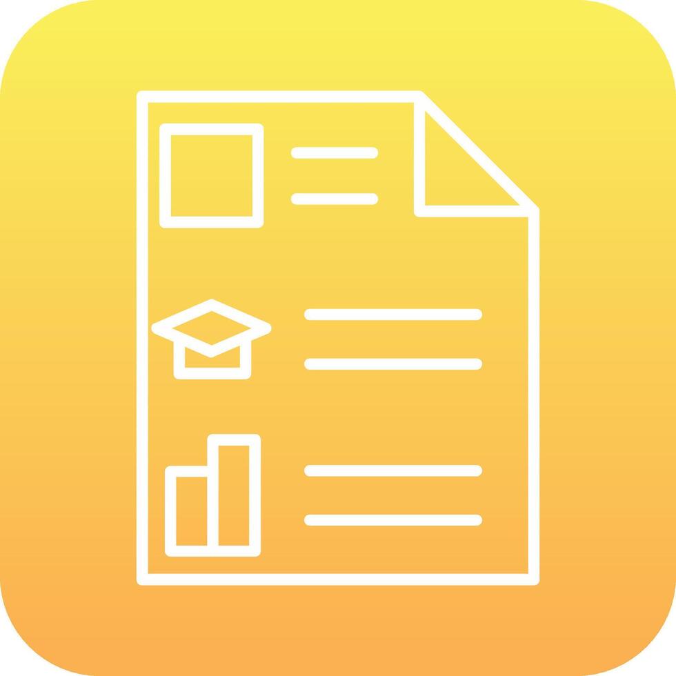 curriculum vitae vector pictogram