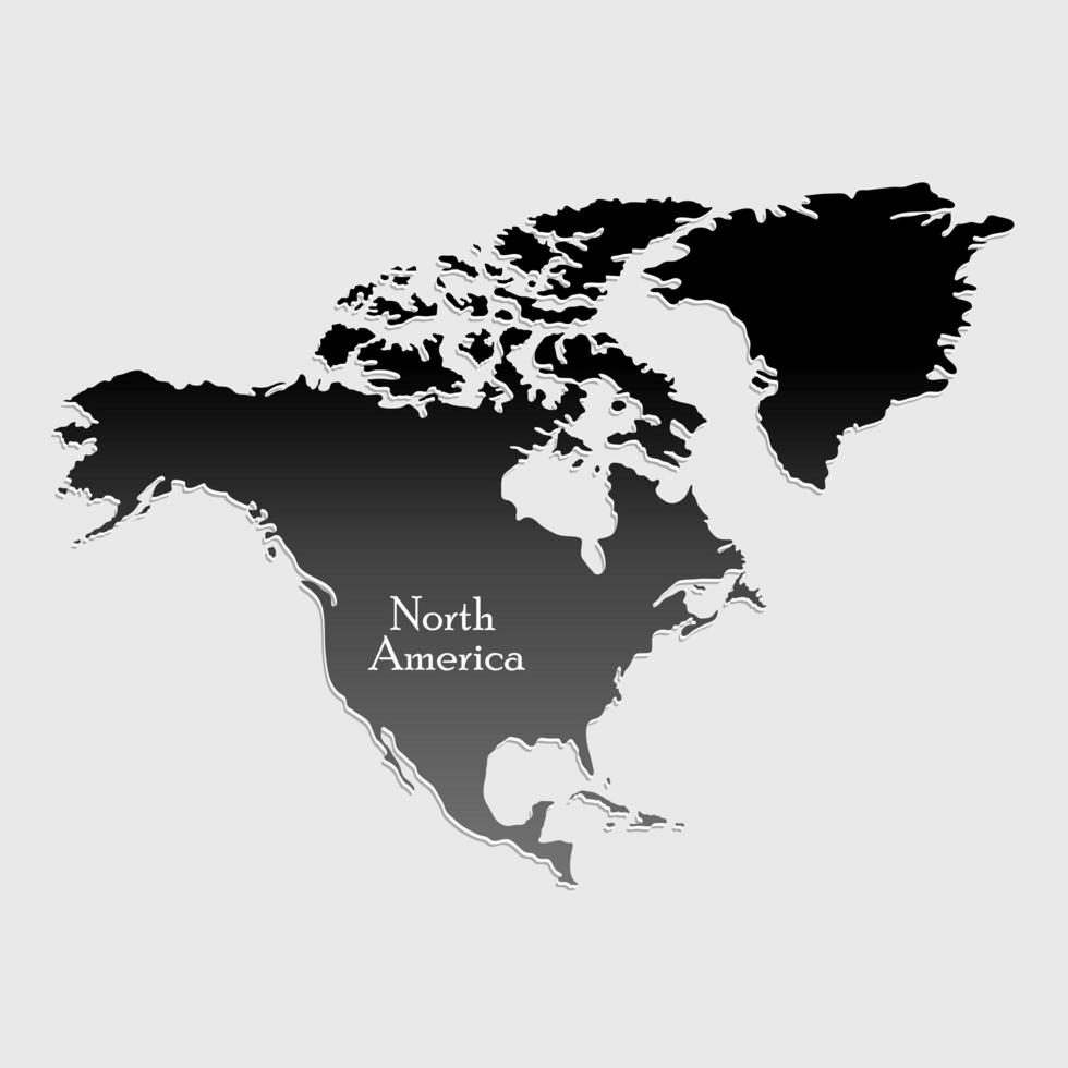 kaart noord amerika vector
