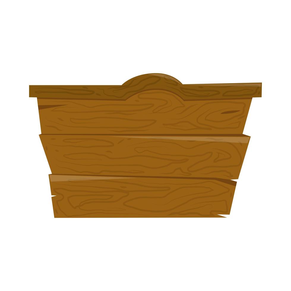 houten banner leeg vector