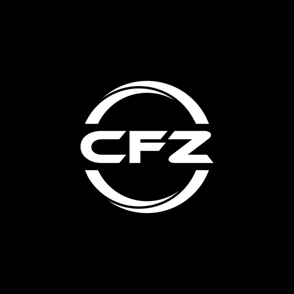 cfz brief logo ontwerp, inspiratie voor een uniek identiteit. modern elegantie en creatief ontwerp. watermerk uw succes met de opvallend deze logo. vector