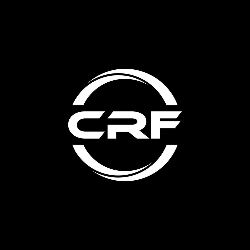 crf brief logo ontwerp, inspiratie voor een uniek identiteit. modern elegantie en creatief ontwerp. watermerk uw succes met de opvallend deze logo. vector