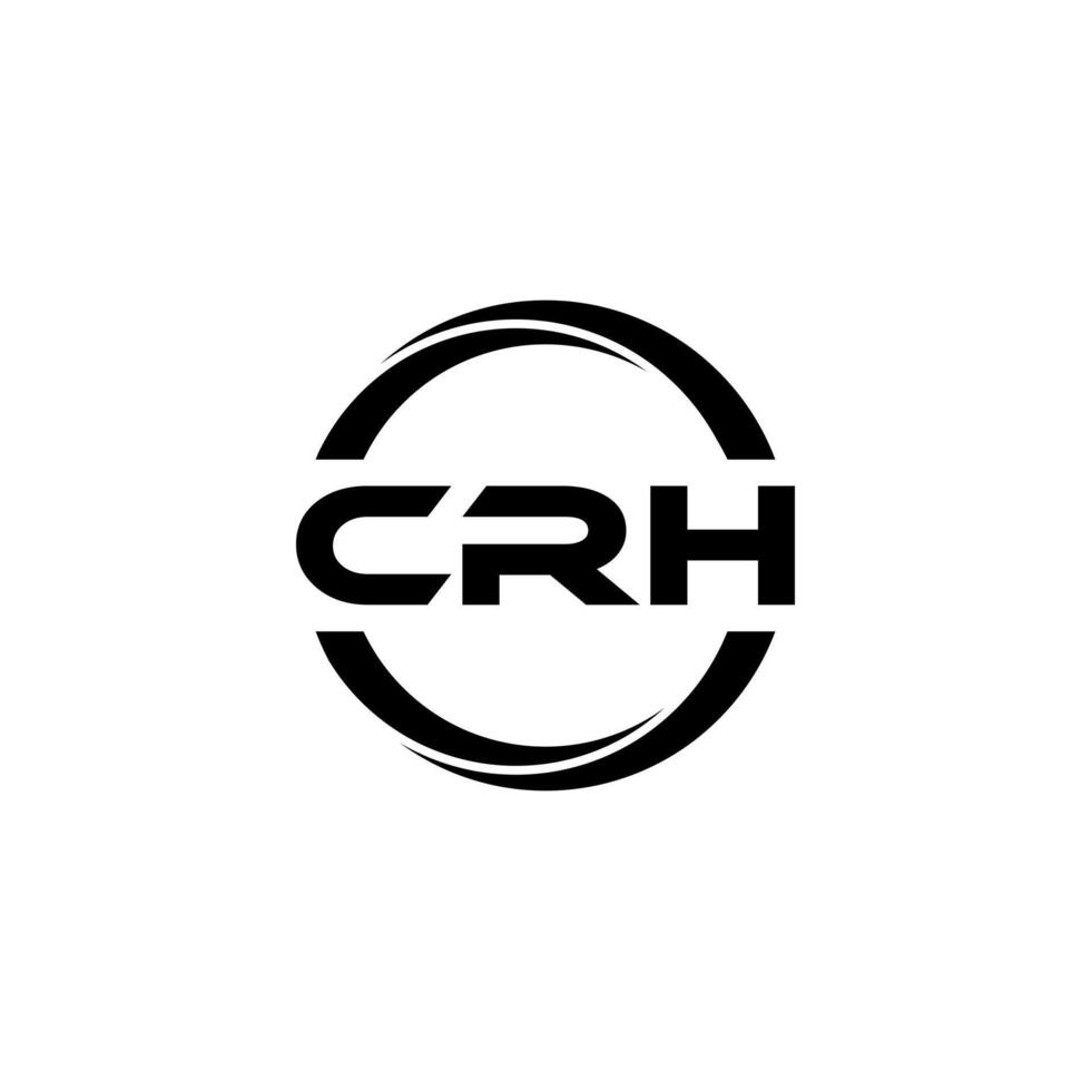 crh brief logo ontwerp, inspiratie voor een uniek identiteit. modern elegantie en creatief ontwerp. watermerk uw succes met de opvallend deze logo. vector