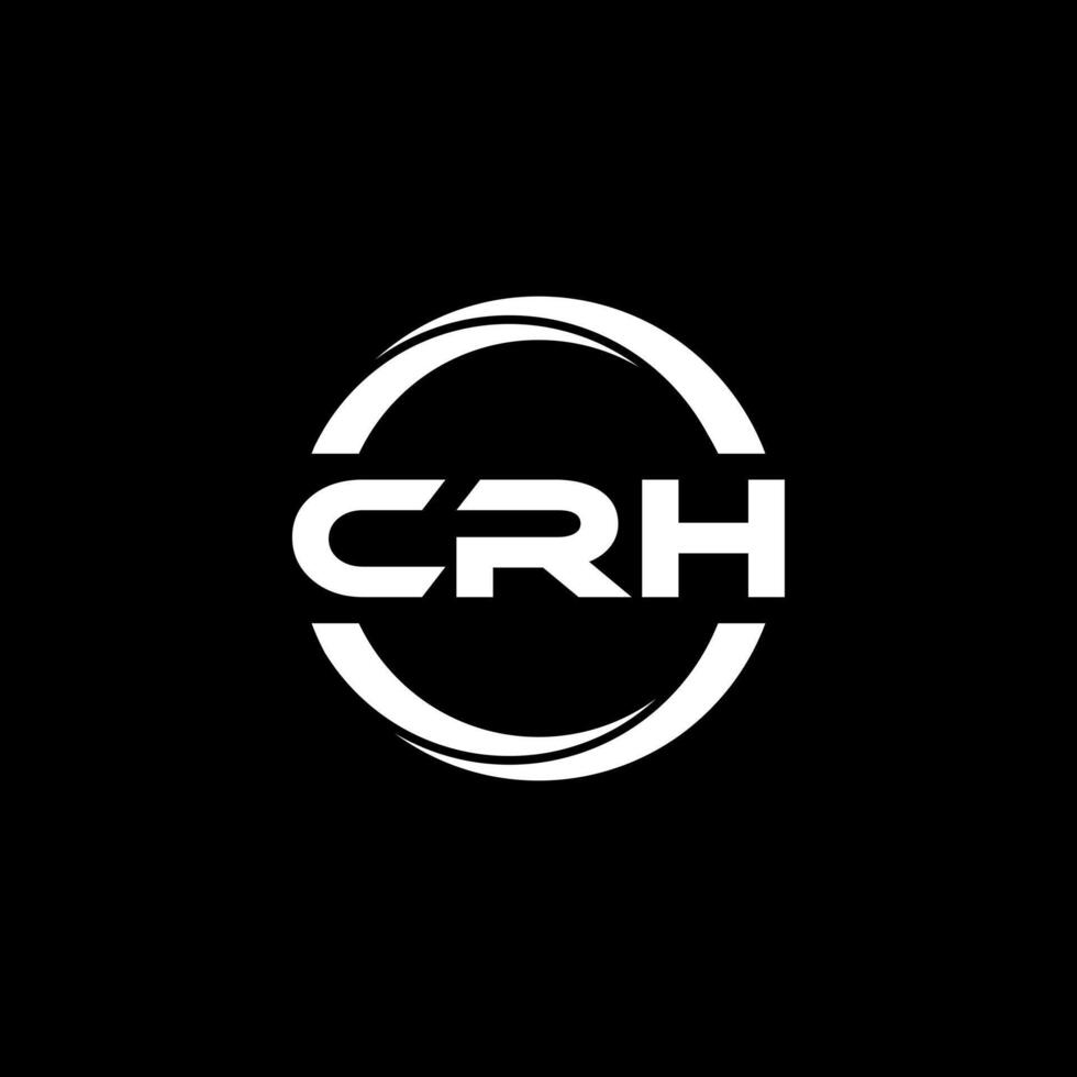 crh brief logo ontwerp, inspiratie voor een uniek identiteit. modern elegantie en creatief ontwerp. watermerk uw succes met de opvallend deze logo. vector