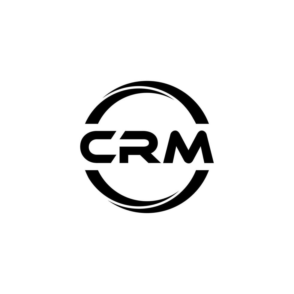 crm brief logo ontwerp, inspiratie voor een uniek identiteit. modern elegantie en creatief ontwerp. watermerk uw succes met de opvallend deze logo. vector