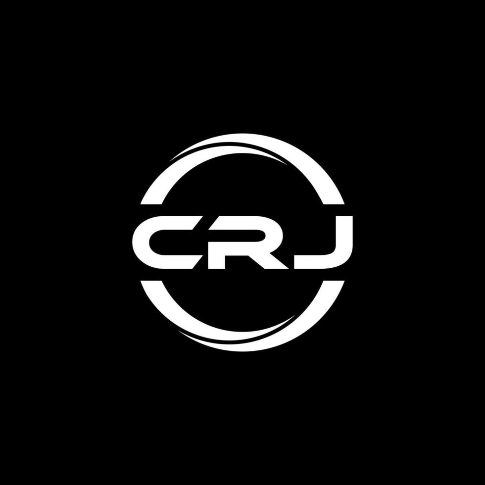 crj brief logo ontwerp, inspiratie voor een uniek identiteit. modern elegantie en creatief ontwerp. watermerk uw succes met de opvallend deze logo. vector