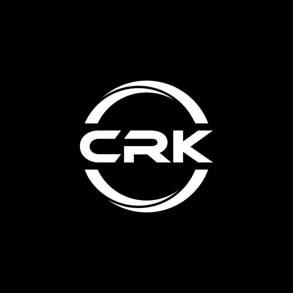 crk brief logo ontwerp, inspiratie voor een uniek identiteit. modern elegantie en creatief ontwerp. watermerk uw succes met de opvallend deze logo. vector