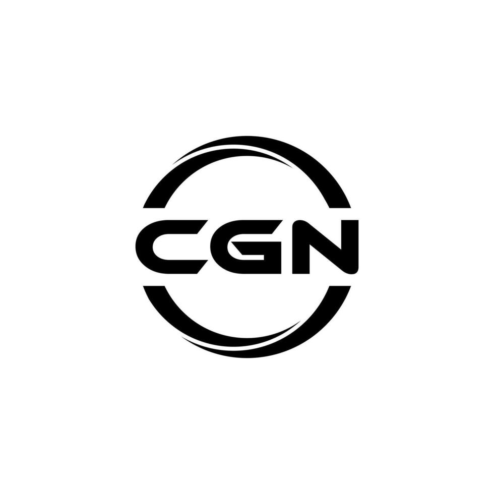 cgn brief logo ontwerp, inspiratie voor een uniek identiteit. modern elegantie en creatief ontwerp. watermerk uw succes met de opvallend deze logo. vector