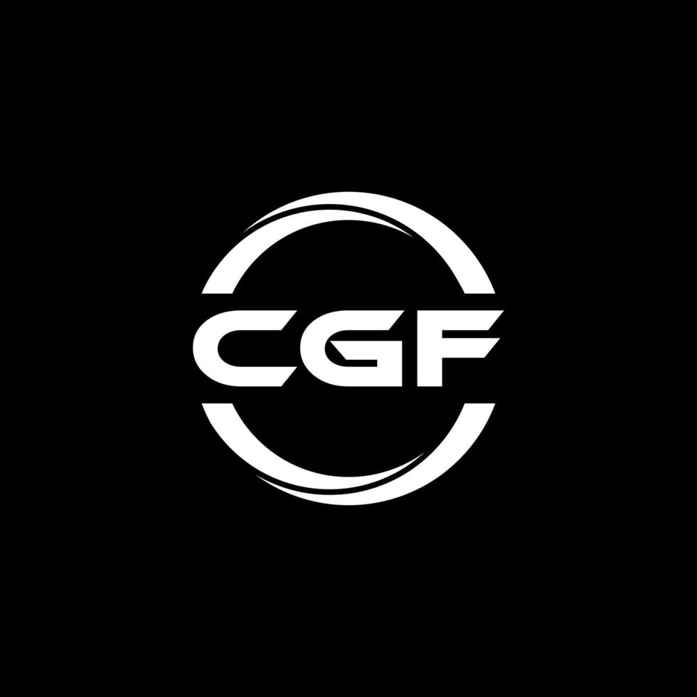 cgf brief logo ontwerp, inspiratie voor een uniek identiteit. modern elegantie en creatief ontwerp. watermerk uw succes met de opvallend deze logo. vector