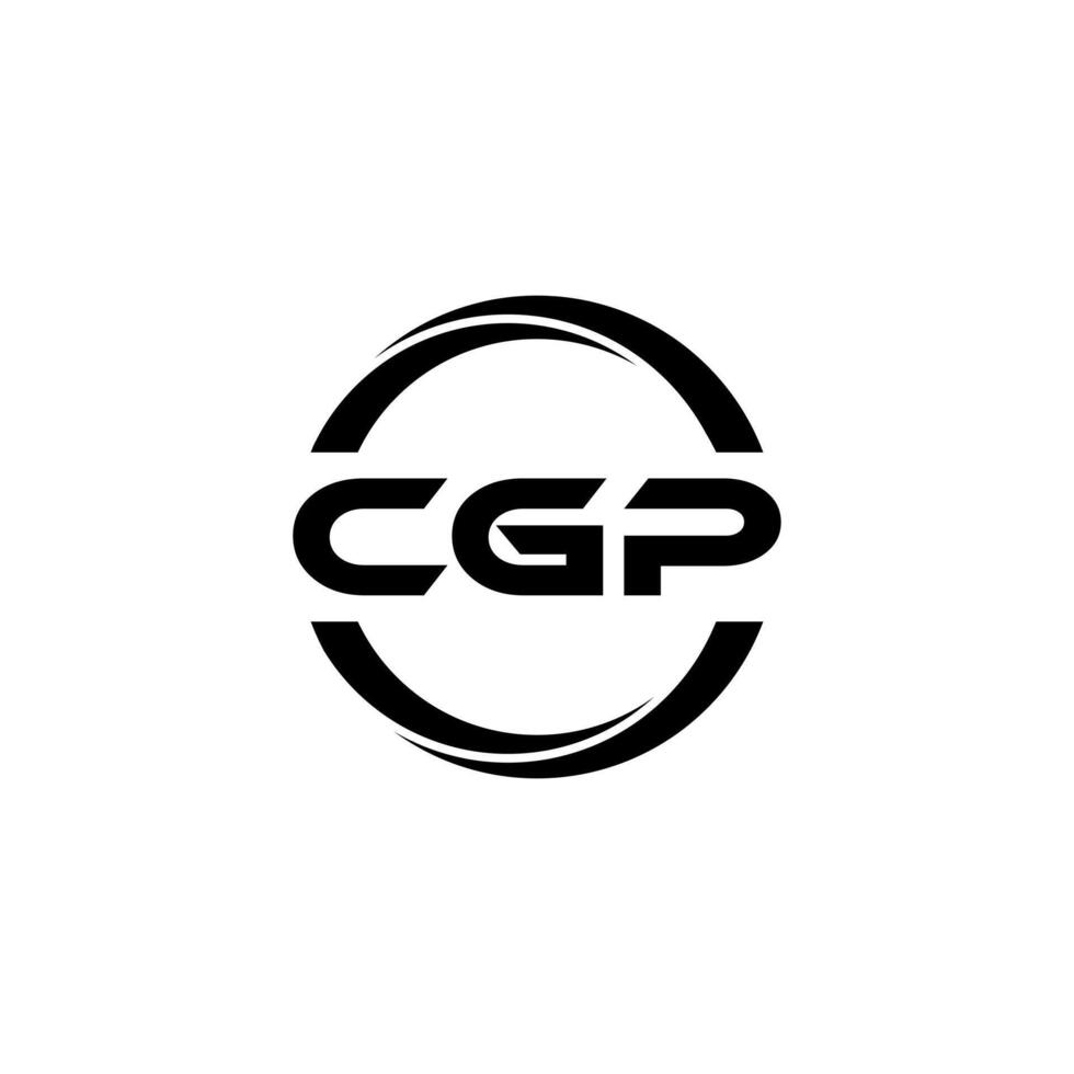 cgp brief logo ontwerp, inspiratie voor een uniek identiteit. modern elegantie en creatief ontwerp. watermerk uw succes met de opvallend deze logo. vector