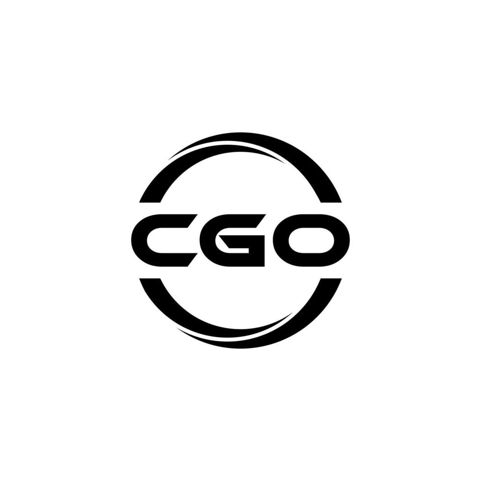 cgo brief logo ontwerp, inspiratie voor een uniek identiteit. modern elegantie en creatief ontwerp. watermerk uw succes met de opvallend deze logo. vector