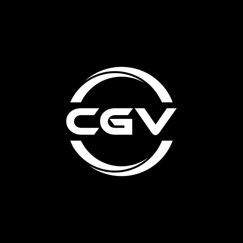 cgv brief logo ontwerp, inspiratie voor een uniek identiteit. modern elegantie en creatief ontwerp. watermerk uw succes met de opvallend deze logo. vector