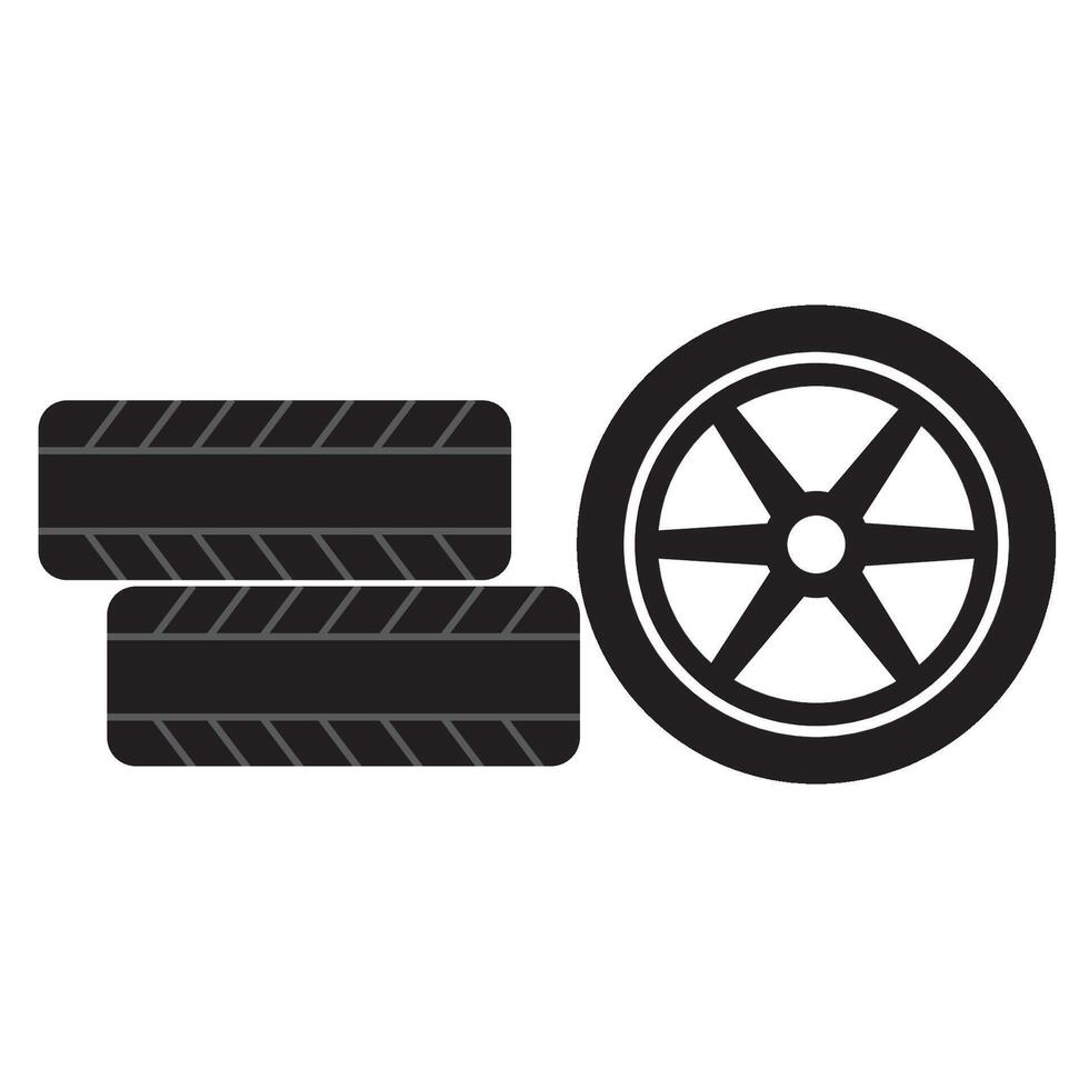 auto banden icoon logo vector ontwerp sjabloon